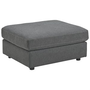 signature design by ashley candela oversized accent ottoman in charcoal
