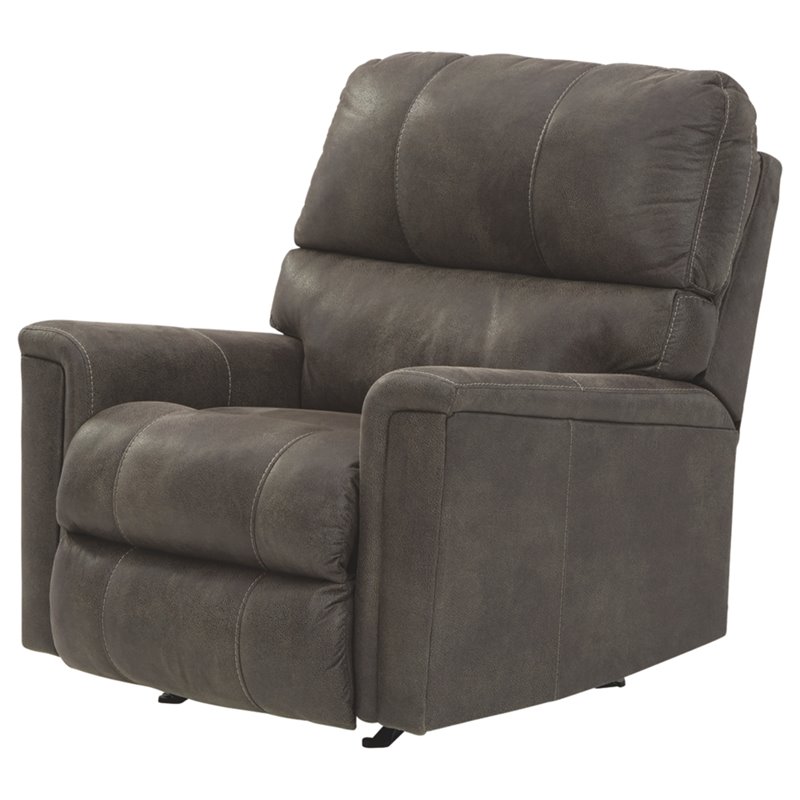 Signature Design by Ashley Navi Rocker Recliner in Smoke Cymax Business