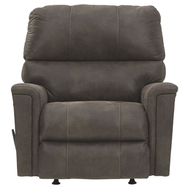 Signature Design by Ashley Navi Rocker Recliner in Smoke