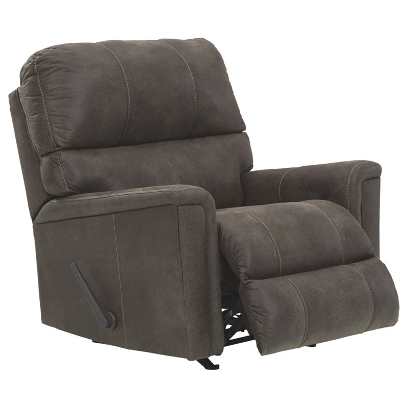 Signature Design by Ashley Navi Rocker Recliner in Smoke