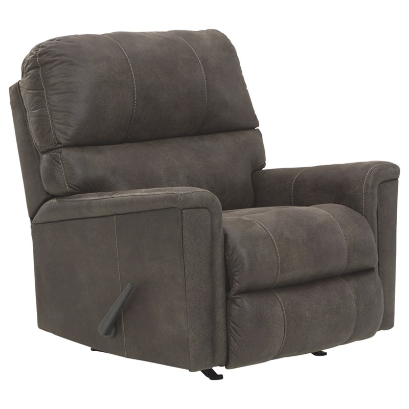 Signature Design by Ashley Navi Rocker Recliner in Smoke