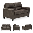 Signature Design by Ashley Navi Loveseat in Smoke