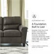 Signature Design by Ashley Navi Loveseat in Smoke