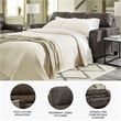 Signature Design by Ashley Navi Queen Sleeper Sofa in Smoke