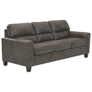 signature design by ashley navi queen sleeper sofa in smoke