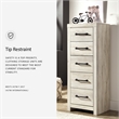 Signature Design by Ashley Cambeck Narrow 5 Drawer Chest in Whitewash