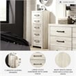 Signature Design by Ashley Cambeck Narrow 5 Drawer Chest in Whitewash