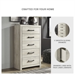 Signature Design by Ashley Cambeck 5 Drawer Chest in Whitewash