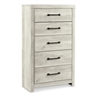 Signature Design by Ashley Cambeck 5 Drawer Chest in Whitewash