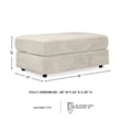 Signature Design by Ashley Soletren Oversized Accent Ottoman in Stone