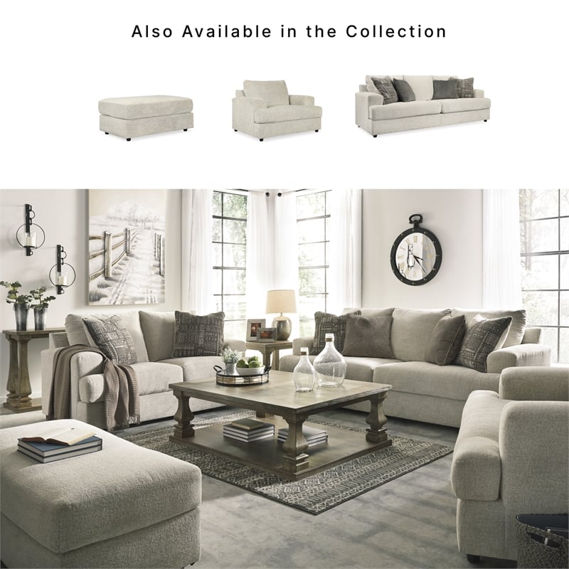 Signature Design by Ashley Soletren Oversized Accent Chair in Stone