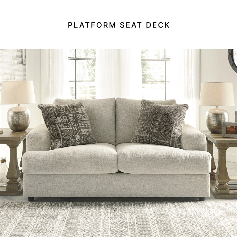 Signature Design by Ashley Soletren Loveseat in Stone