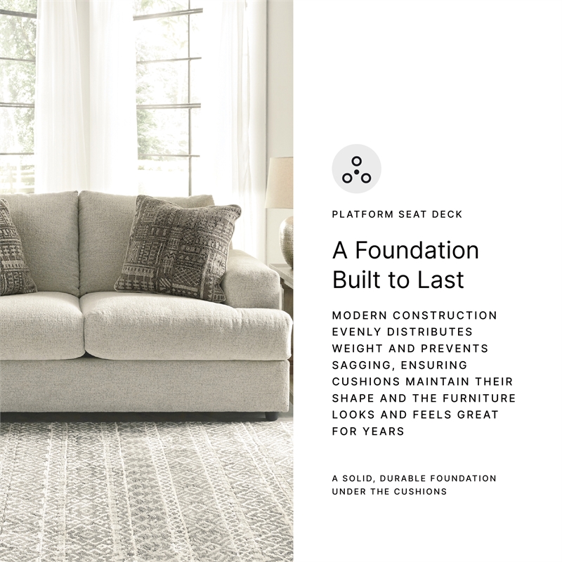 Signature Design by Ashley Soletren Loveseat in Stone