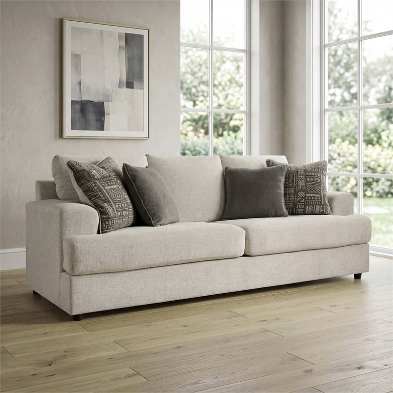 Signature Design by Ashley Soletren Queen Sleeper Sofa in Stone