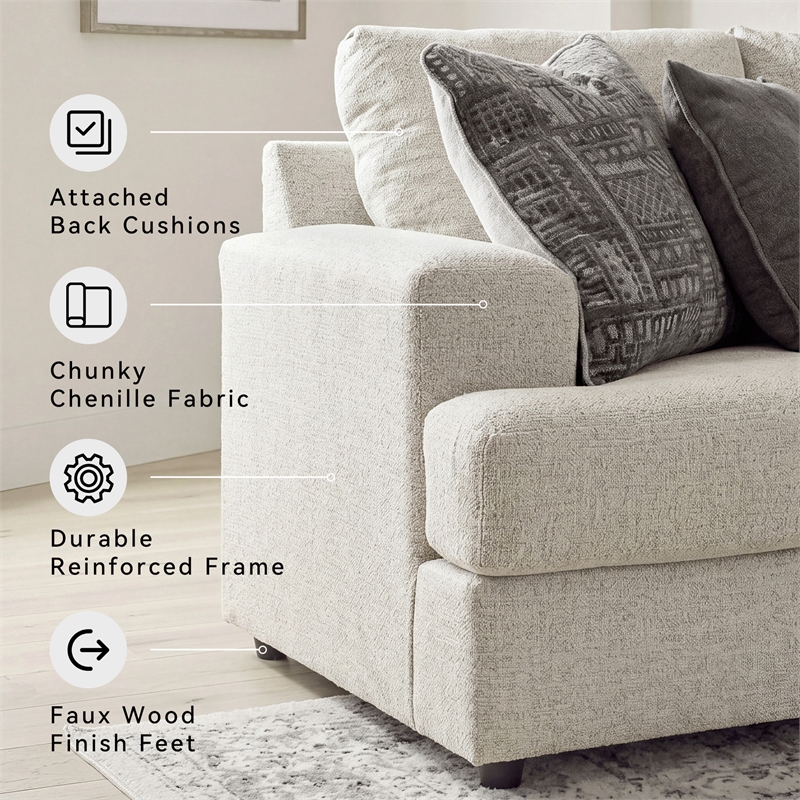 Signature Design by Ashley Soletren Queen Sleeper Sofa in Stone