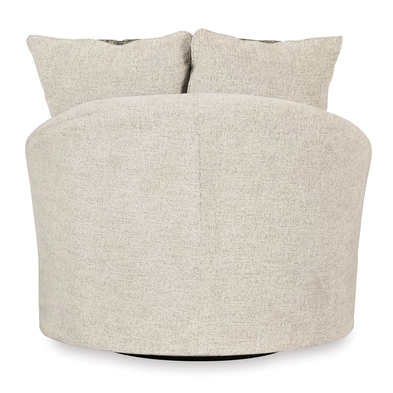 Signature Design by Ashley Soletren Swivel Accent Chair in Stone