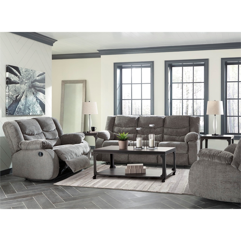 Signature Design by Ashley Tulen Rocker Recliner in Gray