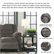 Signature Design by Ashley Tulen Reclining Loveseat in Gray