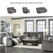 Signature Design by Ashley Tulen Reclining Loveseat in Gray