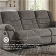 Signature Design by Ashley Tulen Reclining Sofa in Gray