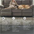 Signature Design by Ashley Tulen Reclining Sofa in Gray