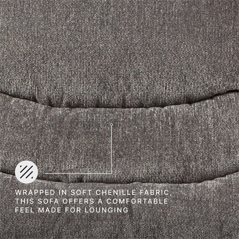 Signature Design by Ashley Tulen Reclining Sofa in Gray