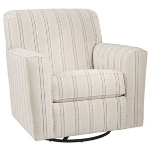 signature design by ashley alandari swivel glider accent chair in gray