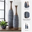 Signature Design by Ashley Blayze 2 Piece Vase Set in Antique Gray and Brown