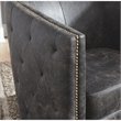 Signature Design by Ashley Brentlow Swivel Chair in Distressed Black
