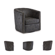 Signature Design by Ashley Brentlow Swivel Chair in Distressed Black