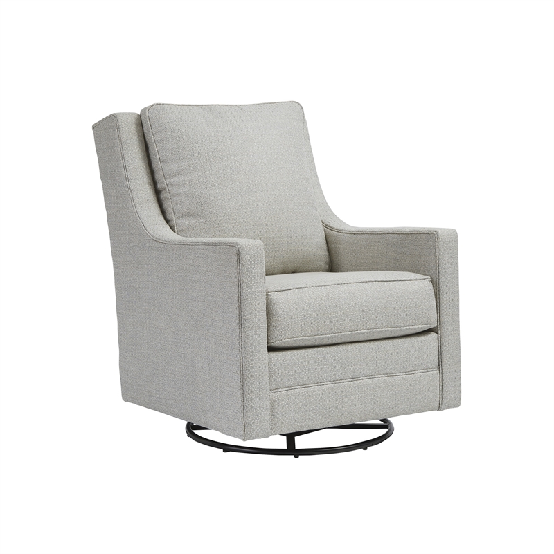 Signature Design by Ashley Kambria Swivel Glider Accent Chair in Frost