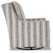 Signature Design by Ashley Kambria Swivel Glider Accent Chair in Ivory and Black