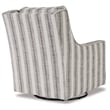 Signature Design by Ashley Kambria Swivel Glider Accent Chair in Ivory and Black