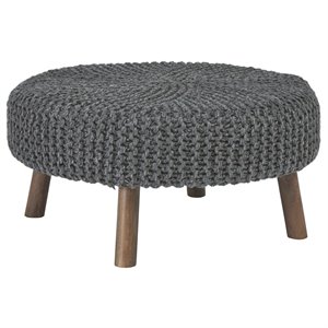 signature design by ashley jassmyn oversized accent ottoman in charcoal