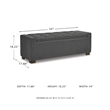 Signature Design by Ashley Cortwell Storage Bench in Gray