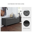 Signature Design by Ashley Cortwell Storage Bench in Gray