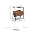 Signature Design by Ashley Etanbury Accent Table in Brown and Black and White