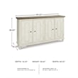 Signature Design by Ashley Roranville Accent Cabinet in Antique White