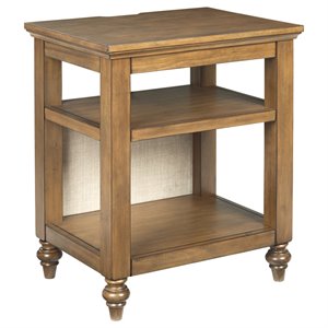 signature design by ashley brickwell accent table in beige and brown