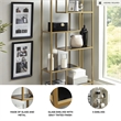Signature Design by Ashley Frankwell 5 Shelf Etagere in Gold