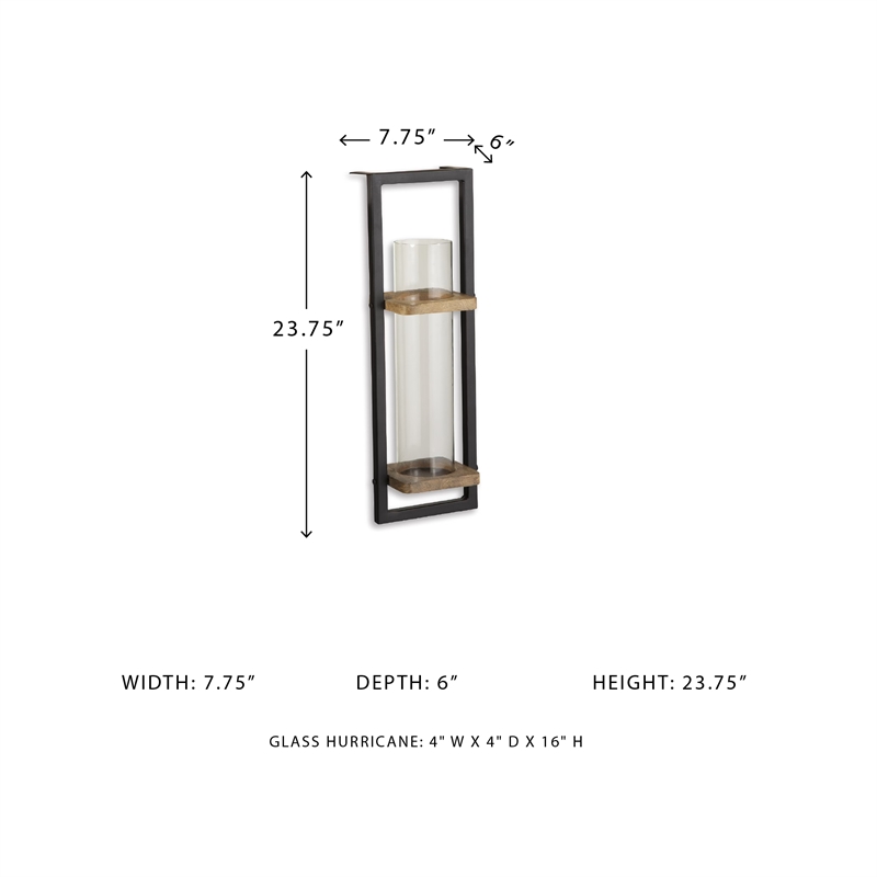 Signature Design by Ashley Colburn Wall Sconce in Natural and Black