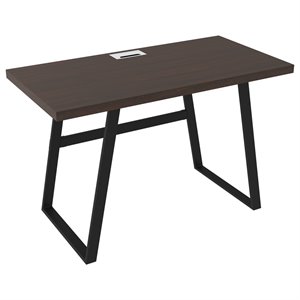 signature design by ashley camiburg writing desk in warm brown