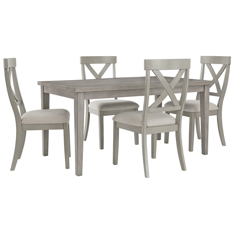 Signature Design by Ashley Parellen Rectangular Dining Table in Gray