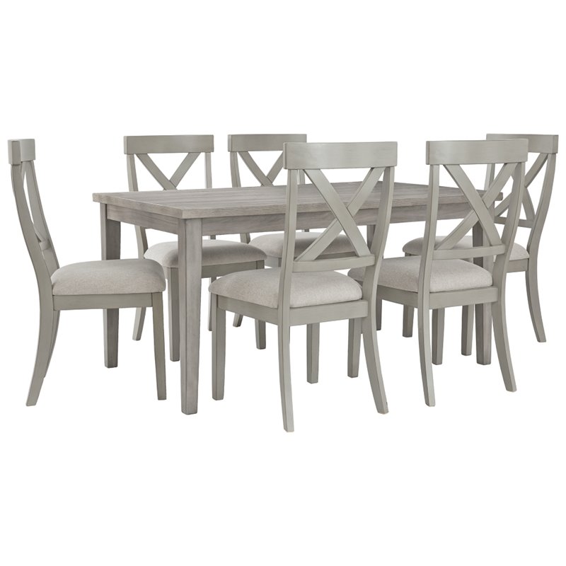Signature Design by Ashley Parellen Rectangular Dining Table in Gray