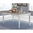 Signature Design by Ashley Skempton Dining Table in White and Light Brown