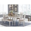 Signature Design by Ashley Skempton Dining Table in White and Light Brown