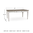 Signature Design by Ashley Skempton Dining Table in White and Light Brown