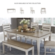 Signature Design by Ashley Skempton Dining Table in White and Light Brown