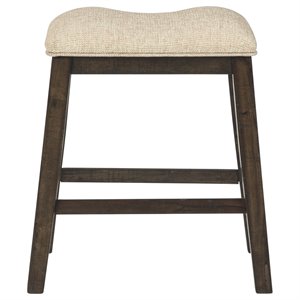 signature design by ashley rokane upholstered counter stool in brown