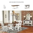 Signature Design by Ashley Valebeck Rectangular Dining Table in White and Brown
